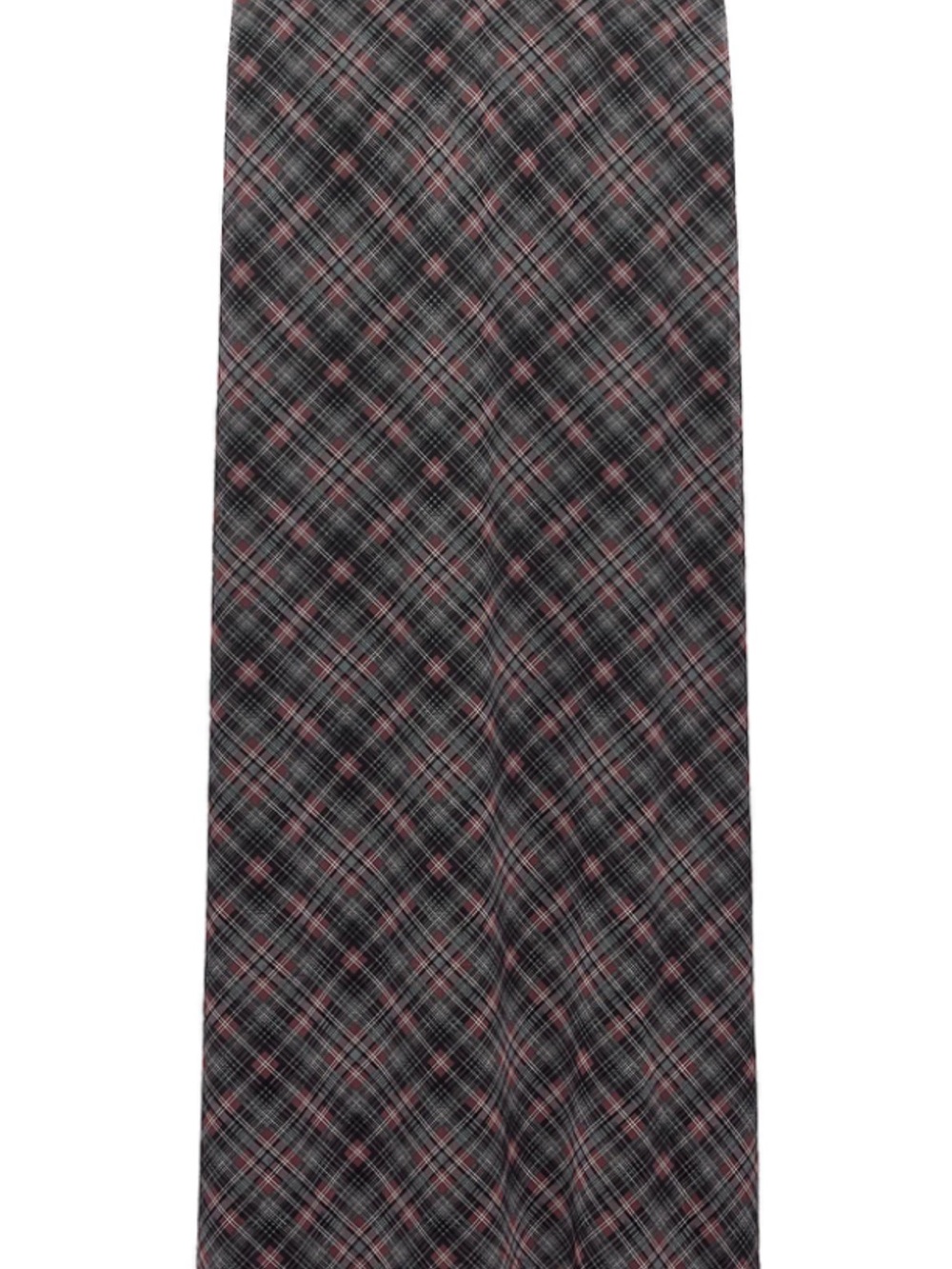 Zara Plaid Maxi Skirt in Black and Red